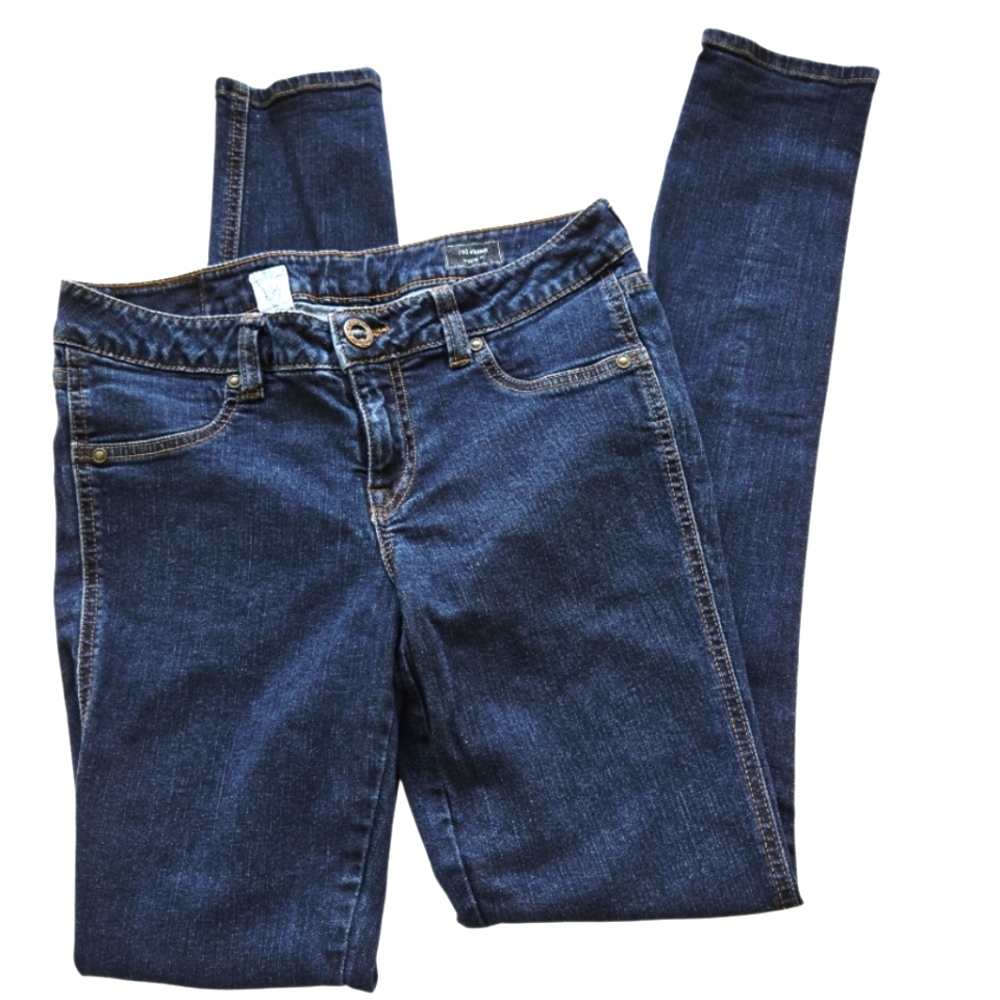 GENUINE VOLCOM BRAND JEANS Legging Fit Dark Wash Denim Juniors Size 9 29" Inseam